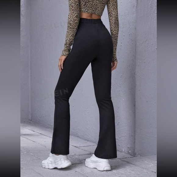 split hem black pants - Picture 2 of 3